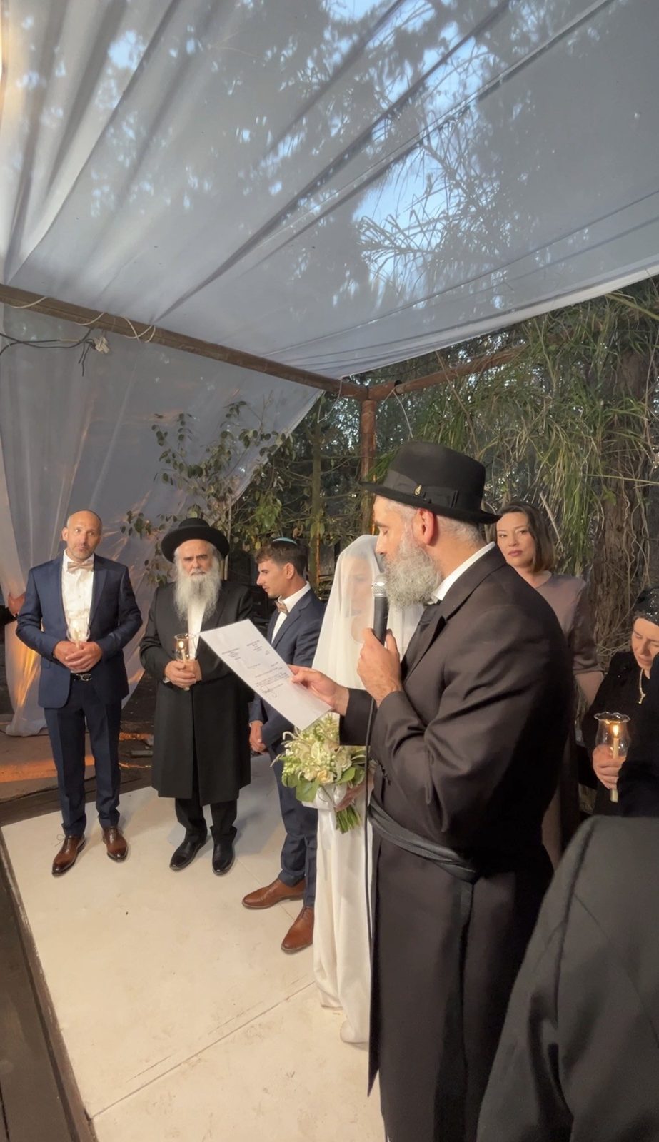 הרב מאור מאיר אוחנה בחופה